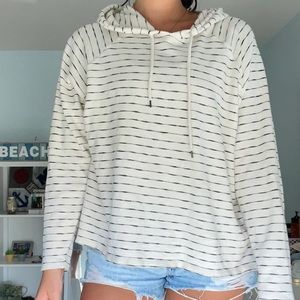 AERIE STRIPED THIN SUMMER HOODIE